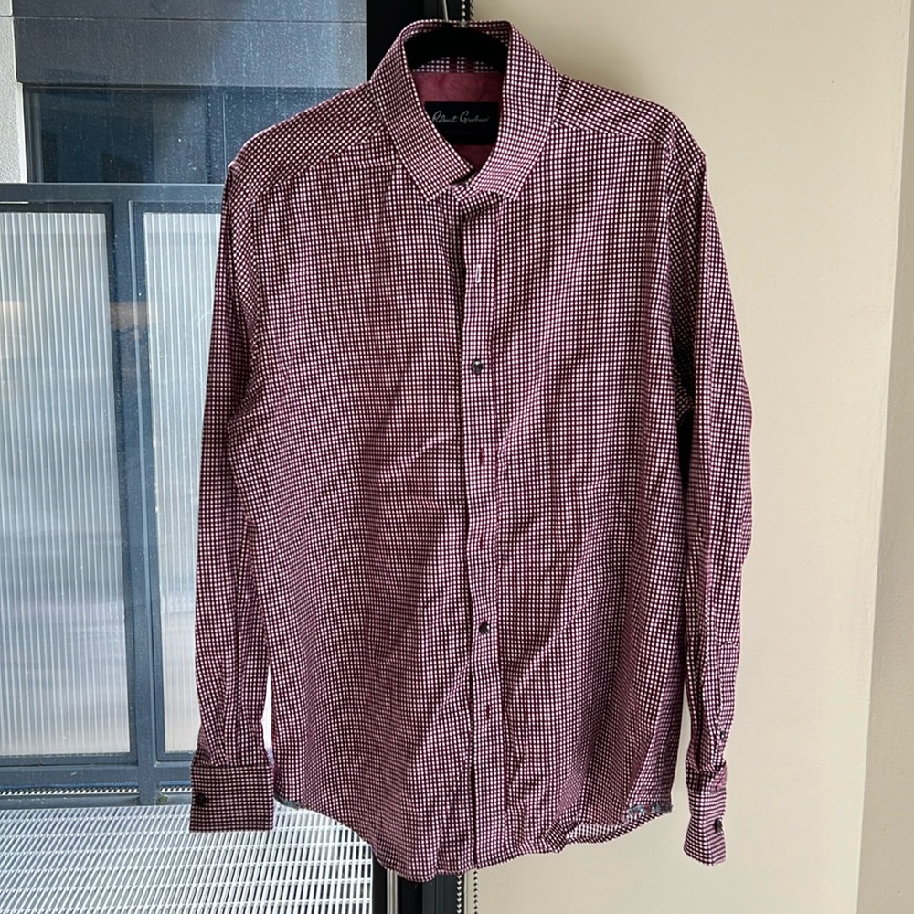 Robert graham casual button down. Size large and in red check.